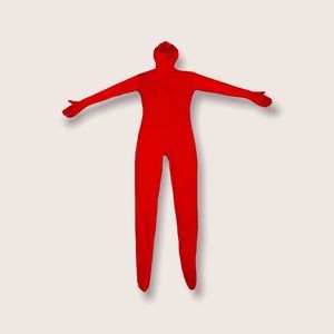 Adult Red Full Body Partysuit Costume Size Small